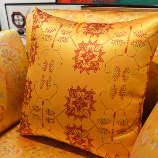 深山集市原创纹样抱枕50*50cm 商品图7