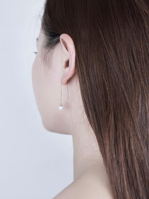 LUCINE 鹿鸣珠宝 |【简】系列 珍珠耳线 商品图3