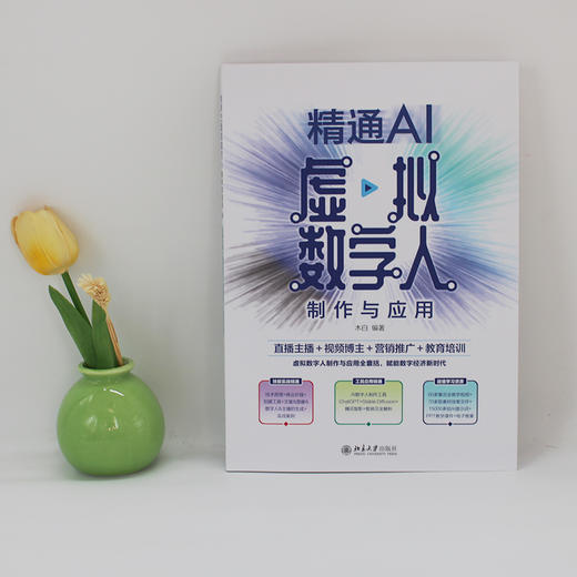 精通AI虚拟数字人制作与应用：直播主播＋视频博主＋营销推广＋教育培训 木白 编著 北京大学出版社 商品图2
