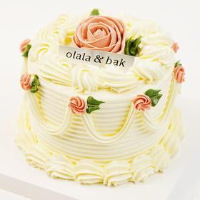 4寸《繁花》白脱老奶油蛋糕