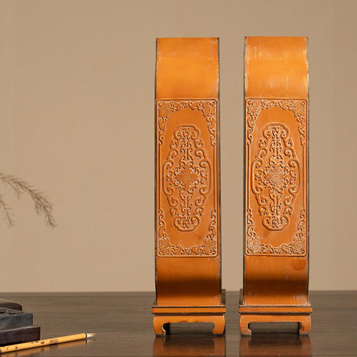 清 竹簧多宝格摆件（一对） 商品图3