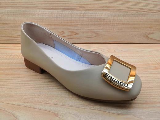 豪行真皮休闲女鞋23126073舒适浅口时尚甜美单鞋 商品图0