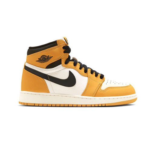 耐克女鞋 AJ1 黑白黄 高帮运动鞋复古篮球鞋 商品图1