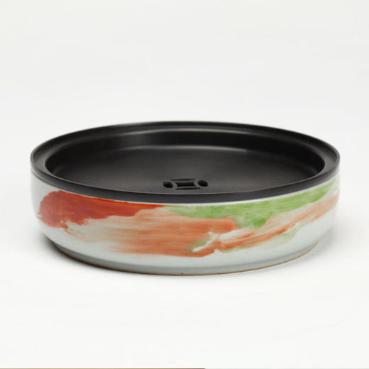 车前子-【红菱艳】宋黄釉彩绘茶具套组 | 一方席 商品图4