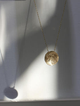 AWU｜小P-NS-G  14k金 Petal Necklace 15mm [ 瓣 项链  ]