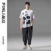 PINLI品立夏季新款熊猫宽松短袖T恤潮牌百搭休闲体恤男士上衣B242111103 商品缩略图1