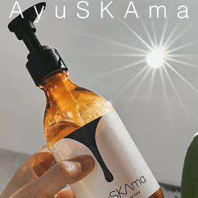 [屁侠.pippa]AyuSkAma 温和植物配方 清洁呵护头皮 丰盈蓬松秀发 玫瑰檀香洗发水 358ml/58ml