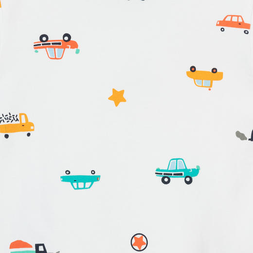 贝贝怡童装儿童套装2024新款夏季薄款男童t恤短裤男宝宝短袖夏装ZB2DT108 商品图2