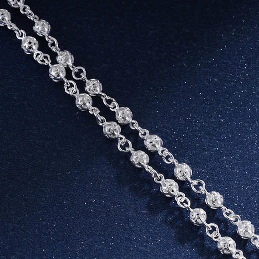 子佩集S990银【轻梦悠悠】手链【QFSL014】纯银花丝小绣球双层球球2405 商品图2