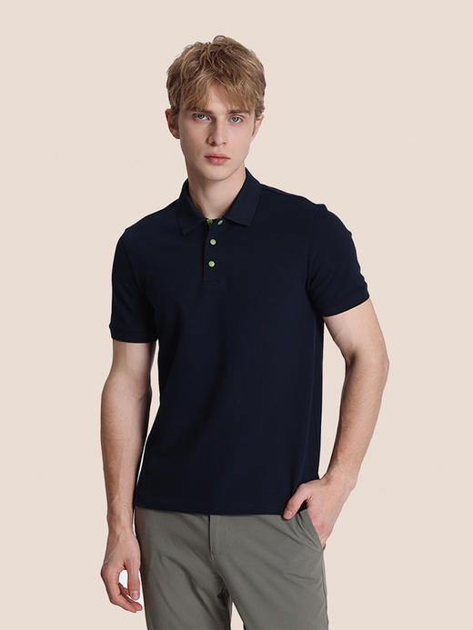 callisto藏青棉混纺T恤 STTSS233Y 商品图0