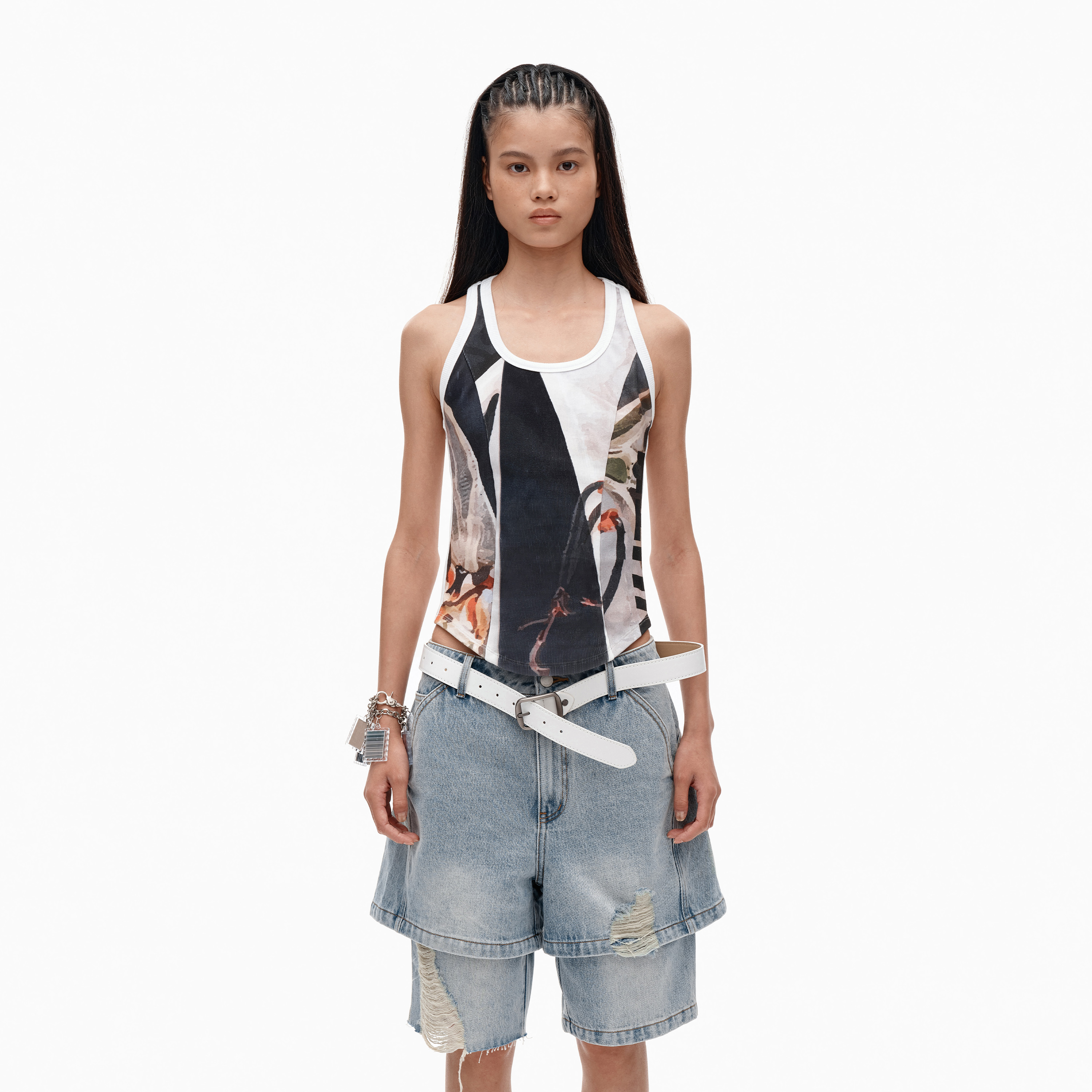 NUTH“花园风情”印花吊带背心女