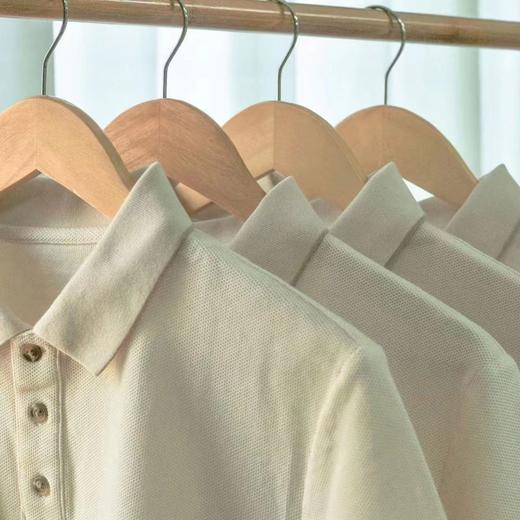 丨有机丨素道棉彩棉短袖polo衫 米白色 100%纯棉彩棉 透气亲肤 商品图2