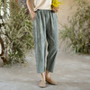扎染百搭休闲裤，新中式复古做旧棉麻裤子QM-6324 商品缩略图2