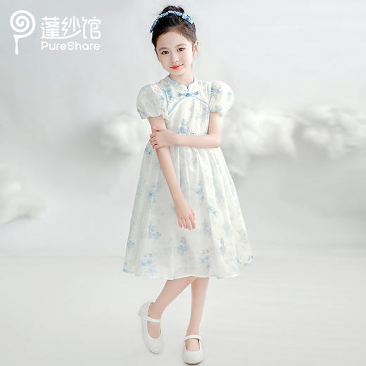 兰花草中式连衣裙 商品图0