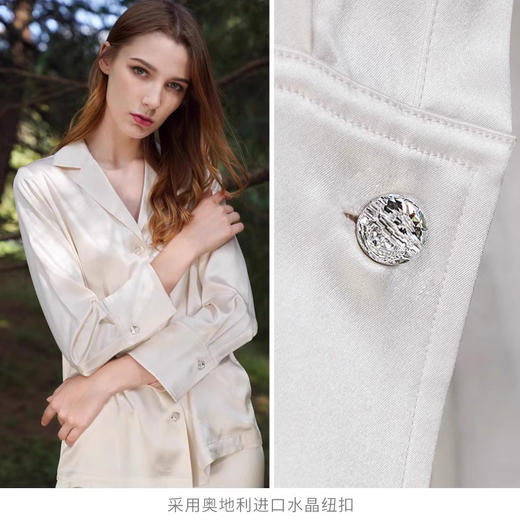 Solo seta重磅25姆米真丝睡衣女士套装丝绸家居服高级感外穿秋冬 商品图2