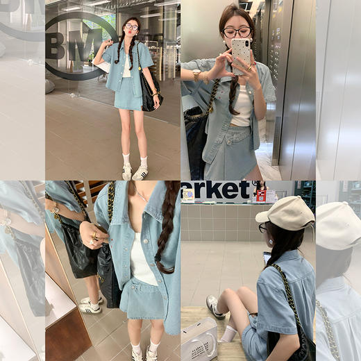 <曾小咸推荐> 【港岛落日】衬衣+裙裤 商品图0