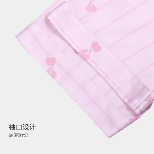 美季美优女士丝质蝴蝶结印花衬衫裙J420606 商品图2