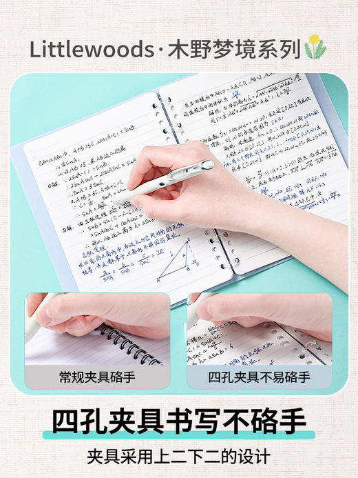 国誉Littlewoods 木野梦境系列四孔活页本 商品图2