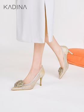 KADINA  A3F   卡迪娜24新品尖头细高跟时尚女鞋KS241508