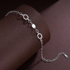 子佩集S925银【流影扣】手链【SL050002】纯银时尚锆石2405