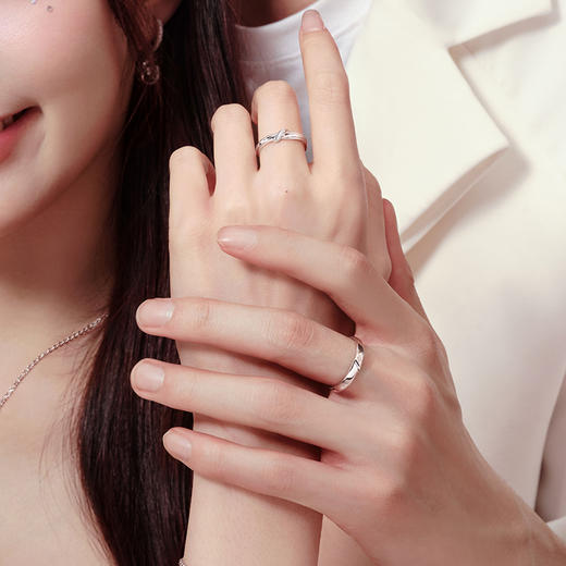 【情人结开口戒指】男女款单戒情侣对戒 下单即赠精美礼盒+顺丰速运+运费险 商品图4