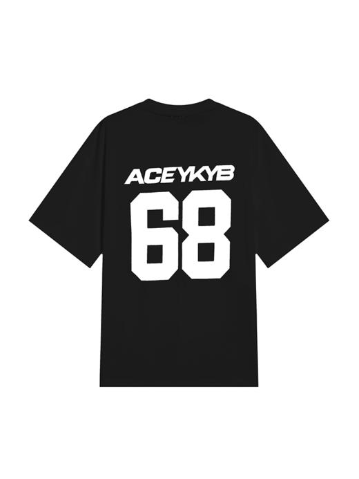 ACEYKYB黄子韬字母印花T恤中性简约2025夏新款国潮宽松短袖上衣女 商品图0