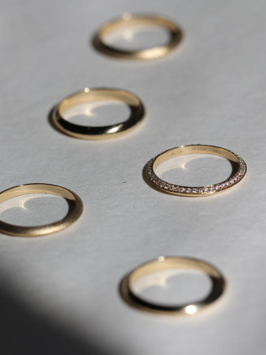 AWU｜镜面K-A / 磨砂K-B  14k金  Ridge  Ring [ 峰 戒指   ] 商品图8