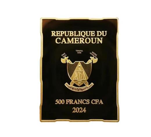 2024喀麦隆《与爱神抗争的少女》名画拼图纪念币 商品图1