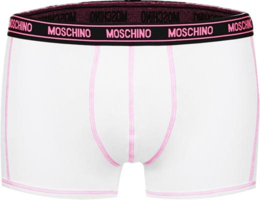 889443987792 默斯奇诺MOSCHINO MOSCHINO 男士白色立体剪裁四角内裤 商品图0