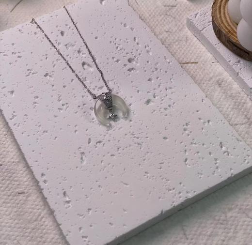 L坠链均925银 牛角项链带证书时尚轻奢小众简约精致甜美气质 商品图1