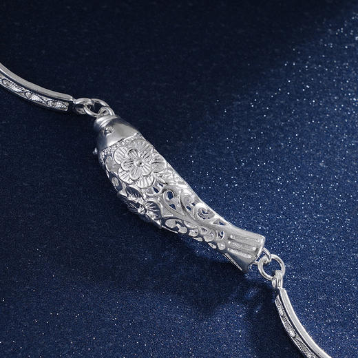 子佩集S990银【花鱼梦境】手链【LSL000054】纯银花丝2405 商品图4