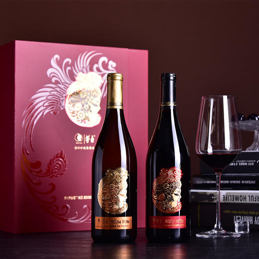 茅台国粹干白干红双支礼盒 整箱750ml*2瓶*4盒包邮 商品图1