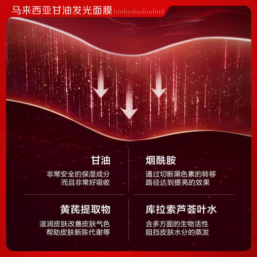 【微信会员专属】瑜然美马来西亚甘油发光面膜补水保湿舒缓女官方旗舰店 商品图2