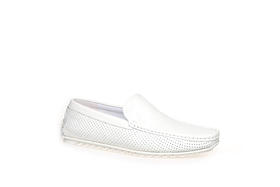 豪麟名鞋奥莱迪嘉男鞋商务鞋牛皮革DJMMA41MS014白色  原价1660元