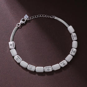 子佩集S925银【爱相随】手链【YGSL006】纯银原创22405