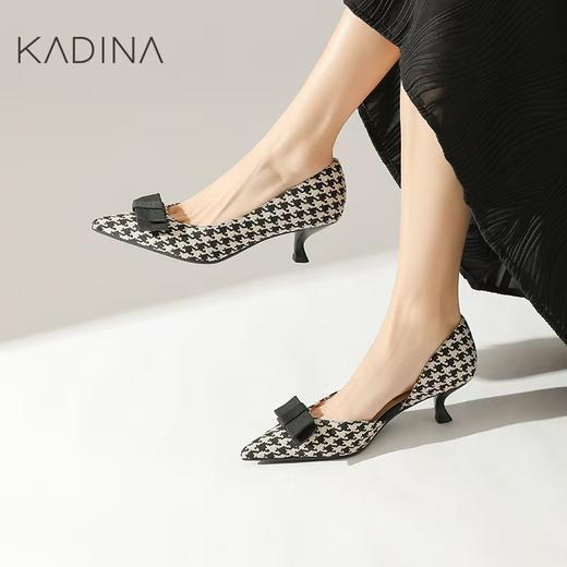 KADINA    A3F     卡迪娜24新品尖头矮细跟优雅女鞋KM241529 商品图0