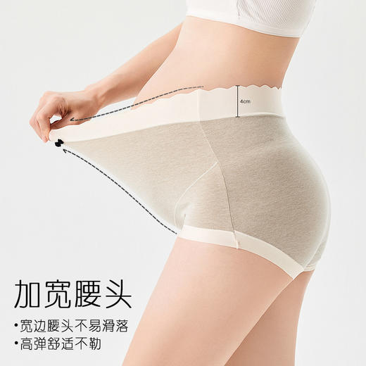 【孕味秒杀专属】【关注孕妈妈的每个瞬间~】高腰孕妇内裤 德绒自发热 托腹孕中晚期 舒适抗菌产妇短裤内裤-QQ 商品图3