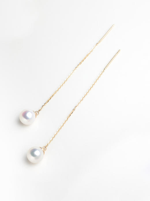 LUCINE 鹿鸣珠宝 |【简】系列 珍珠耳线 商品图0