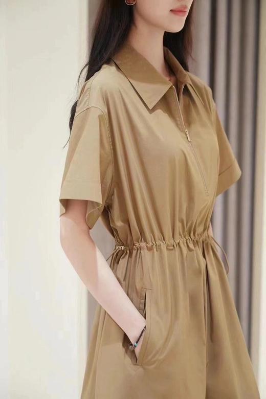 【高品质私服】【小禾同款棉涤府绸收腰及膝连衣裙】布面细腻紧实 精致美观 手感柔软【无标出货 介意慎拍】 商品图3