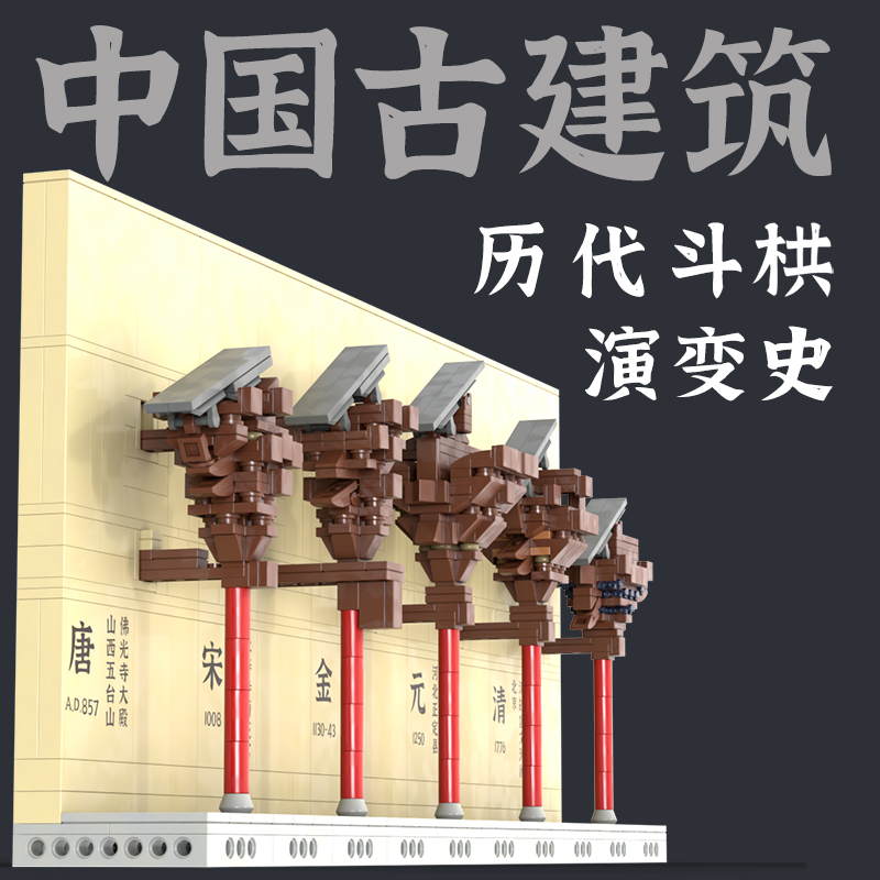 中国古建筑积木模型：历代斗栱演变史