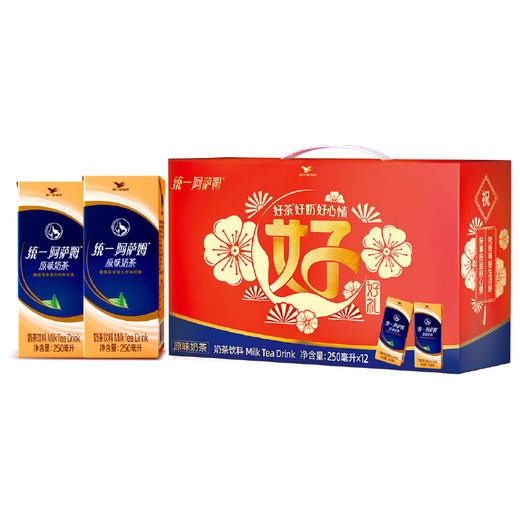 【统一】统一阿萨姆奶茶原味奶茶 250ml/盒 （9个月）12盒/箱 商品图0