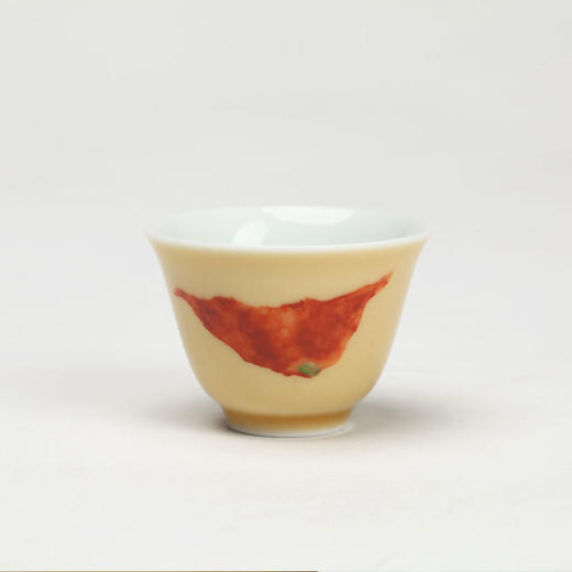 车前子-【红菱艳】宋黄釉彩绘茶具套组 | 一方席 商品图6