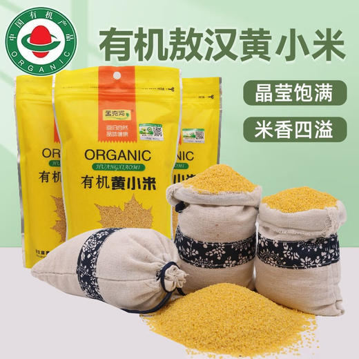 孟克河 敖汉有机黄小米 500g*3袋 产自世界小米之乡敖汉旗 商品图0