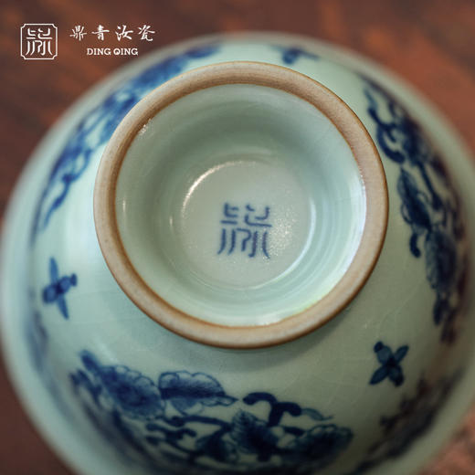 问鼎鼎青青花 精工款湛露杯（团锦） 商品图3