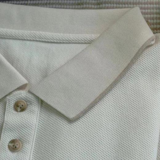 丨有机丨素道棉彩棉短袖polo衫 米白色 100%纯棉彩棉 透气亲肤 商品图6