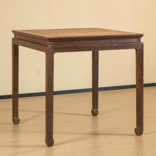 清 红木高束腰马蹄腿方桌 商品图4