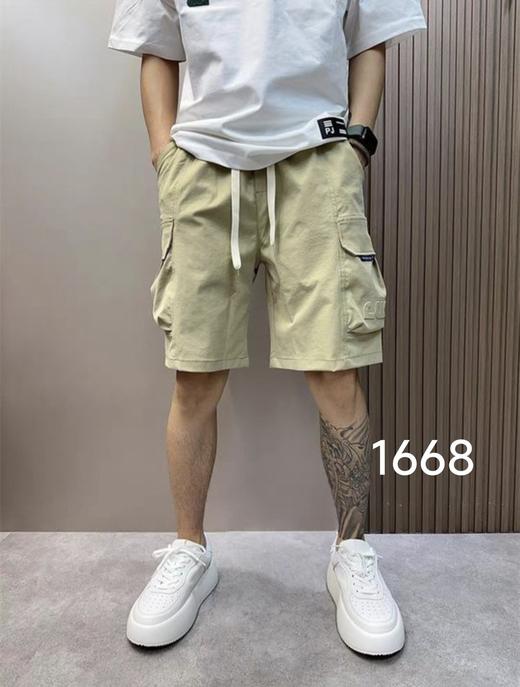 男装24夏季新品休闲工装中裤0025-1668 商品图0