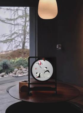 蜀绣双面绣-福寿红桃