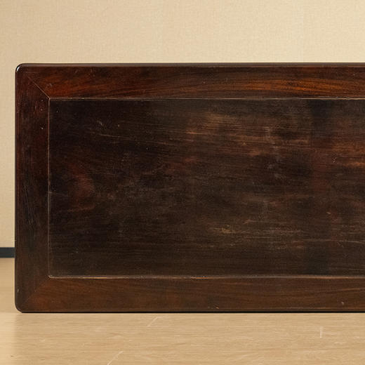 清 红木独板高罗锅枨圆材画桌 商品图2