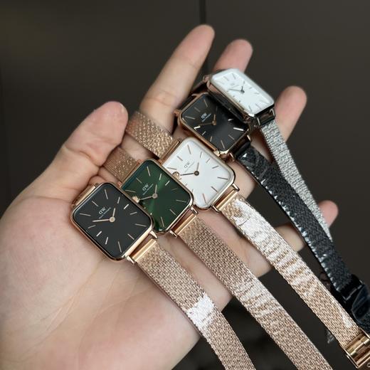 D.W复古小方表时尚轻奢麦穗钢带石英女表手表 商品图2